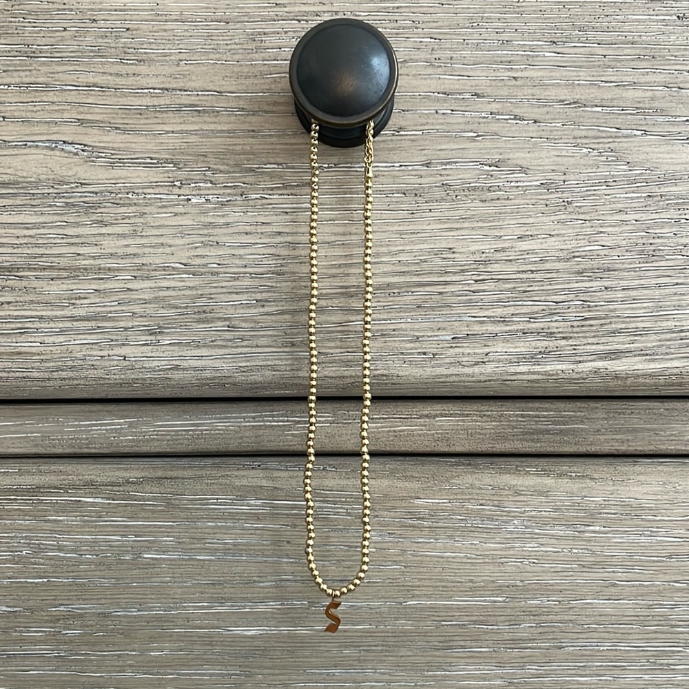 S Initial Necklace